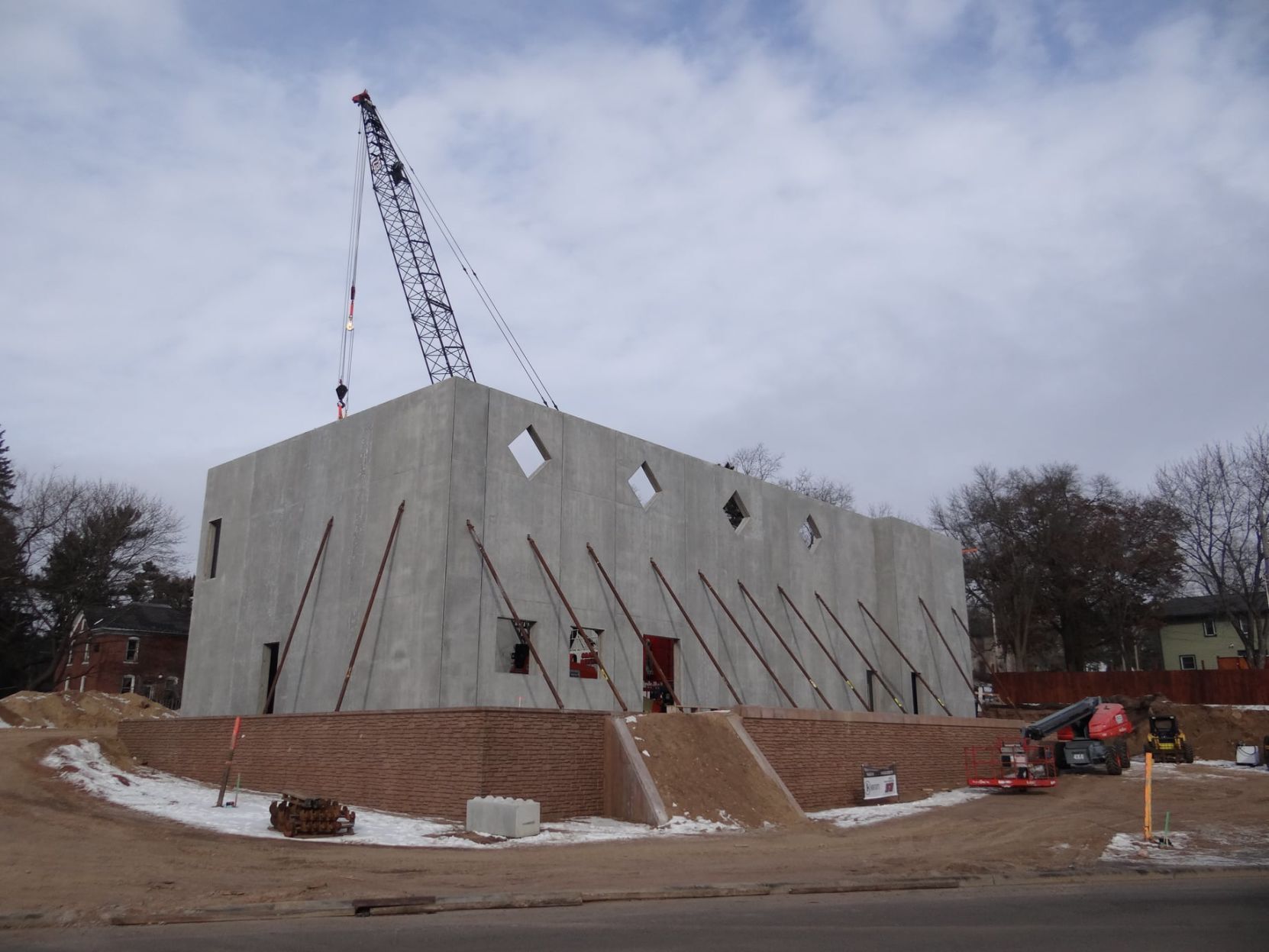 Chippewa Area History Center construction